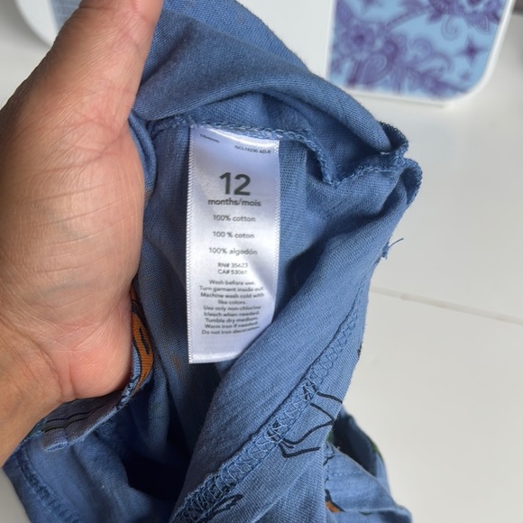 Carter's Blue and Green Nautical Button Down Shirt - Picture 4 of 4